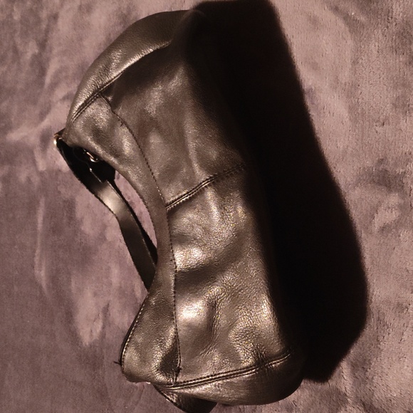 St.Johns Bay genuine leather shoulder bag black - Picture 4 of 5